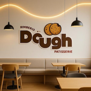 Aesthetic Business Signboard, Personalized 3D Laser Cut Logo Sign, Acrylic Reception Wall Decor for Beauty Salon, Hair & Nail Studio, Spa
