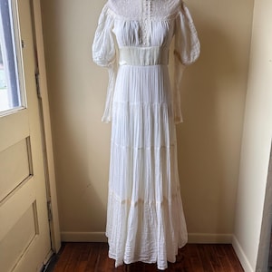 1970s Gunne Sax Wedding Dress