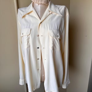 トップス 50s vintage rayon shirt 1950's 