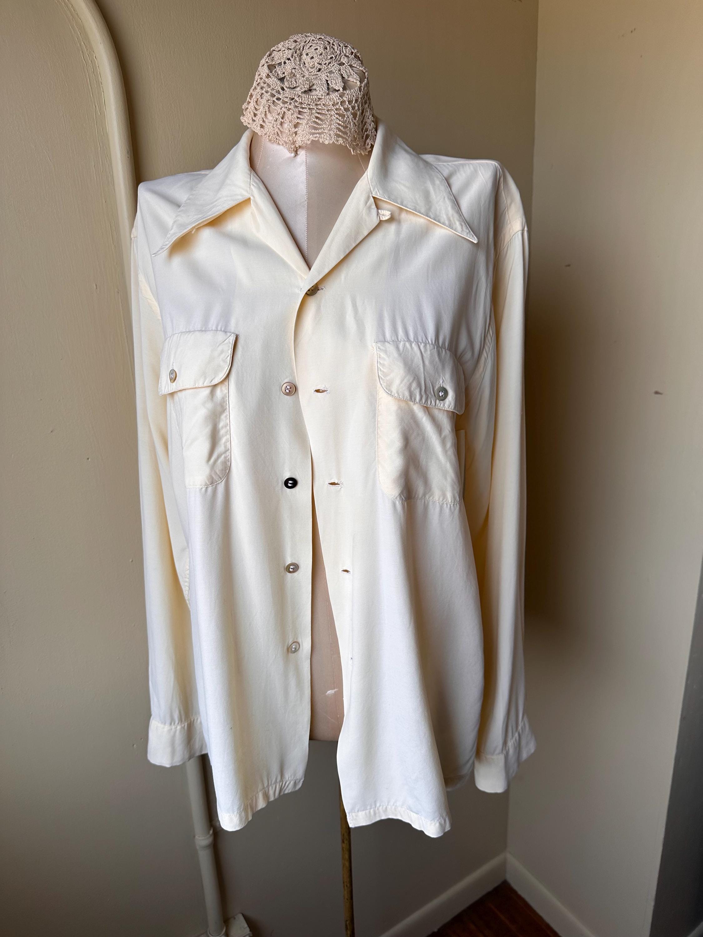 1950's Rayon Shirt - Etsy