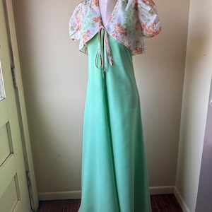 sachin and babi light blue dress Light Green Tulle Halter Flower Leaf Prom Dress main image 1