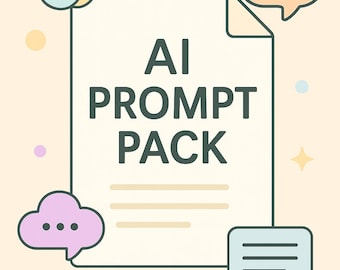 Paquete definitivo de indicaciones de IA: 60 indicaciones versátiles de ChatGPT para marketing, contenido, productividad y creatividad / Descarga digital