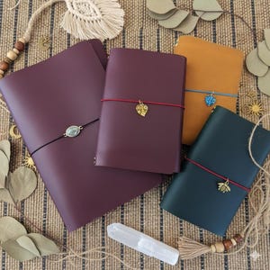 A5 Leather Travelers Journal, Trifold