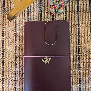 Pocket Leather Traveler Journal, Trifold