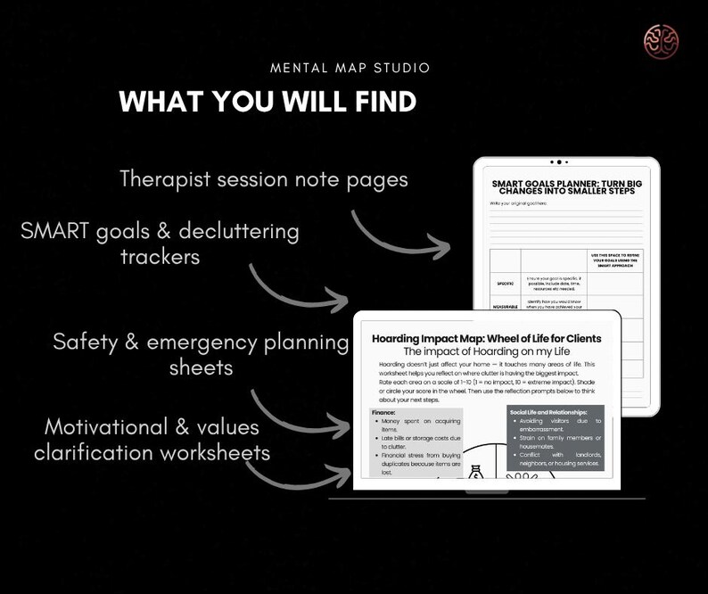 Hoarding Strategies.pdf Hoarding Toolkit | Worksheets for Decluttering, Safety Planning and ...