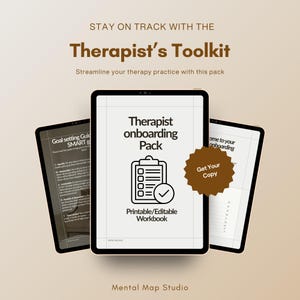 Editable and Printable Therapist/Client onboarding pack (UK-friendly client intake forms)