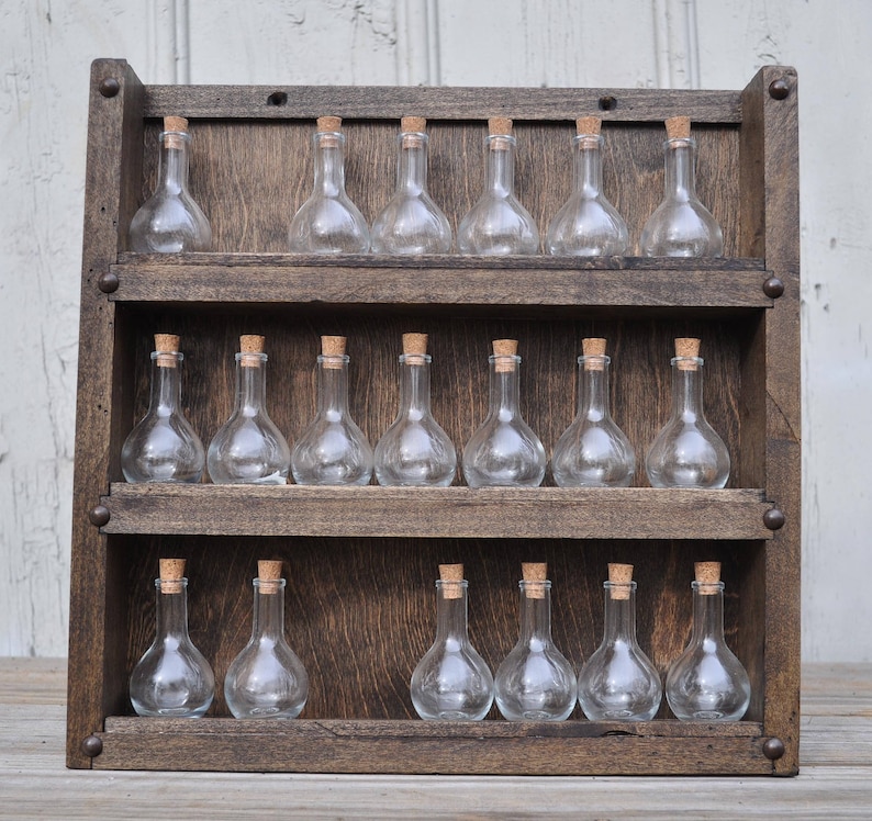 Apothecary Jar Storage Shelf Holds 21 Jars Etsy