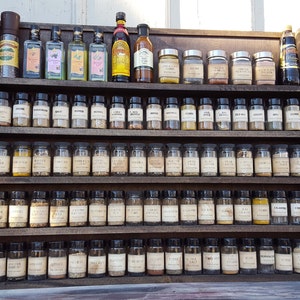Large Rustic Wood Spice Rack: 68+ Jar Organizer