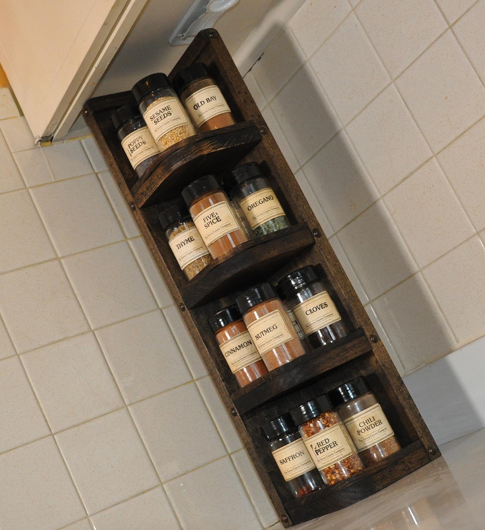 Corner on sale spice rack