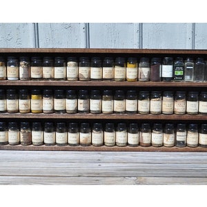Wooden Spice Rack for Wall Mount or Counter Top * Holds over 50 Spice Jars 40&quot;x18.25&quot;