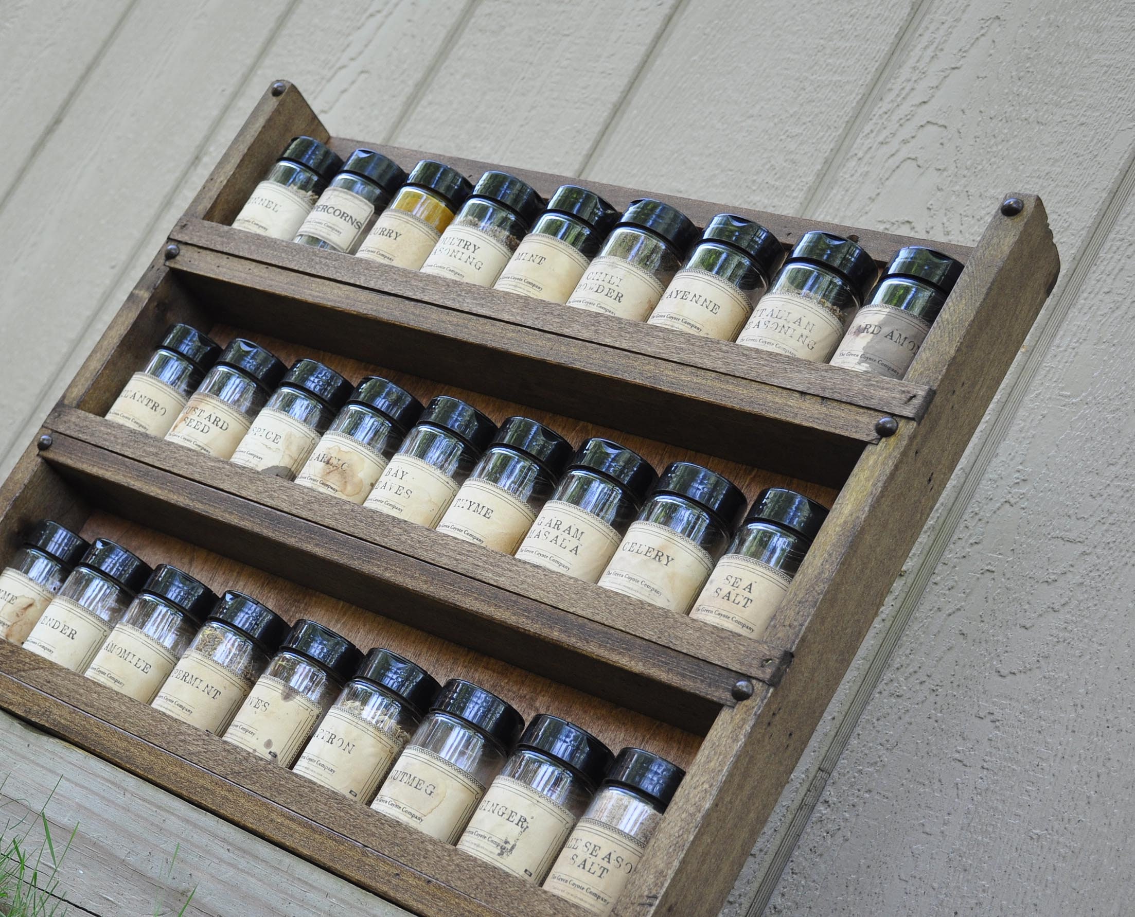 Apothecary Jar Storage Spice Rack Jar Storage Etsy