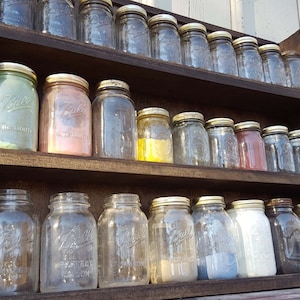 Mason Jar Storage Tea Tin Storage Coffee Mug Storage or Rustic and Display