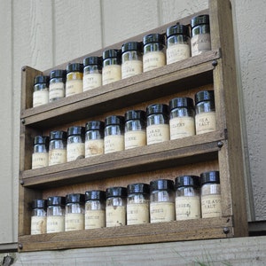 Apothecary Jar Storage - Spice Rack - Jar Storage - Includes Slip Bar