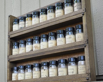 Apothecary Jar Storage - Spice Rack - Jar Storage - Includes Slip Bar