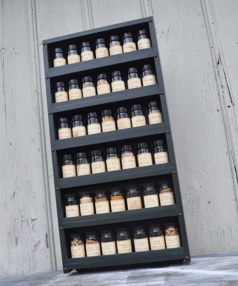 Spice Rack for Behind the Door Extra Large Includes Slip Etsy