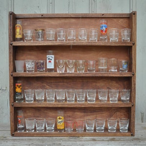 Shot Glass Display, Hard Rock Shot Glass, Wall Mounted Shot Glass Display