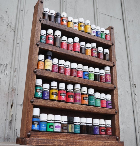 Very Large Rustic Spice Rack Holds 68 Spices and Oils Green Coyote  Woodworking Spice Rack to Hold Spice Jars and Oils 