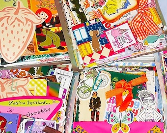 mystery junk journal ephemera kit
