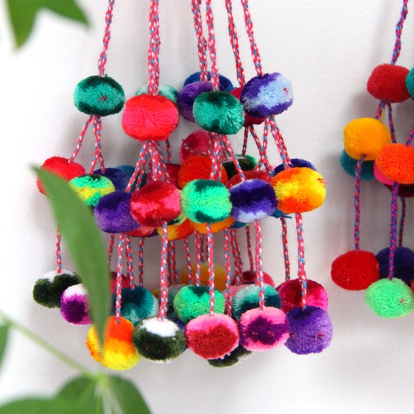Hanging Pom Poms Etsy