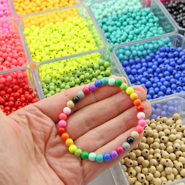 Émail saupoudré de perles, 6 mm, 10 perles, fabrication de bijoux DIY, intercalaires ronds, travaux manuels DIY, intercalaires