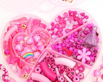 DIY Pink Friendship Bracelet Kit: Make 16+ Beaded Friendship Bracelets