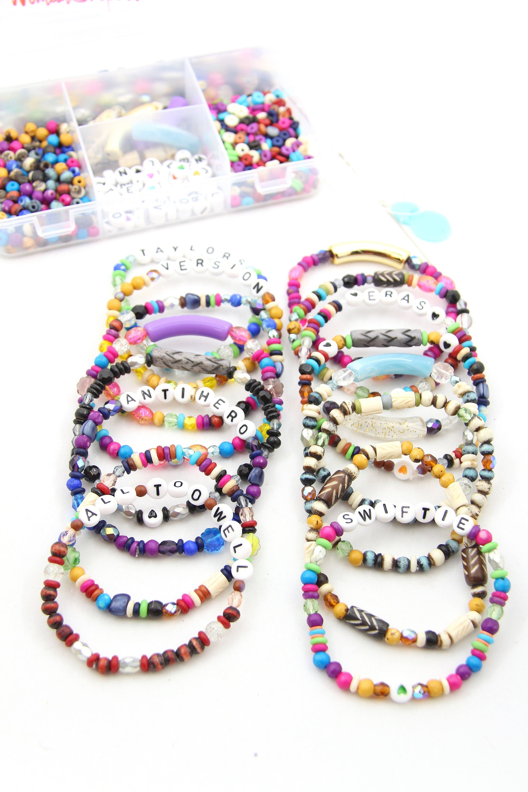 DIY友情ブレスレットキット：ビーズ詰め合わせ、友情