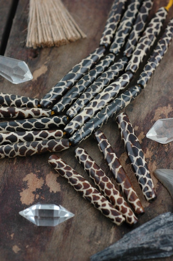 Large Hand-Carved Kenya Natural Bone Beads - Global Crafts Wholesale