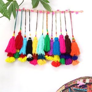 Put a Pom Pom on it Camel Swag Pom Pom, Tassel, Decoration, Bohemian Gypsy Fashion Design, Upcycling, Accessory, Choose your Color image 3