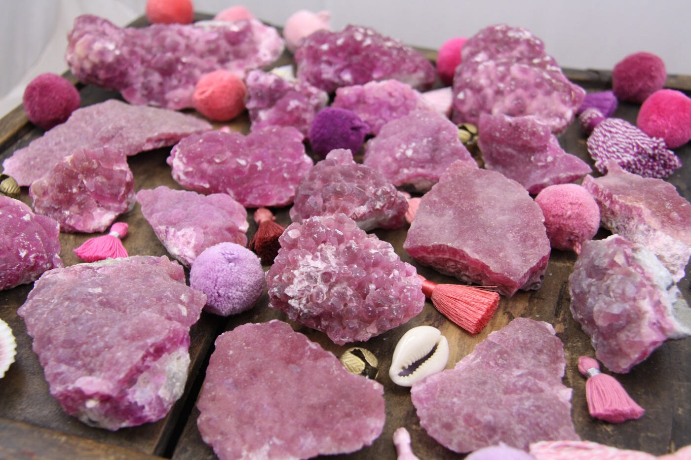 Cobalto Calcite Mineral Specimen: Pink, Rose, Natural Druzy Gemstone ...