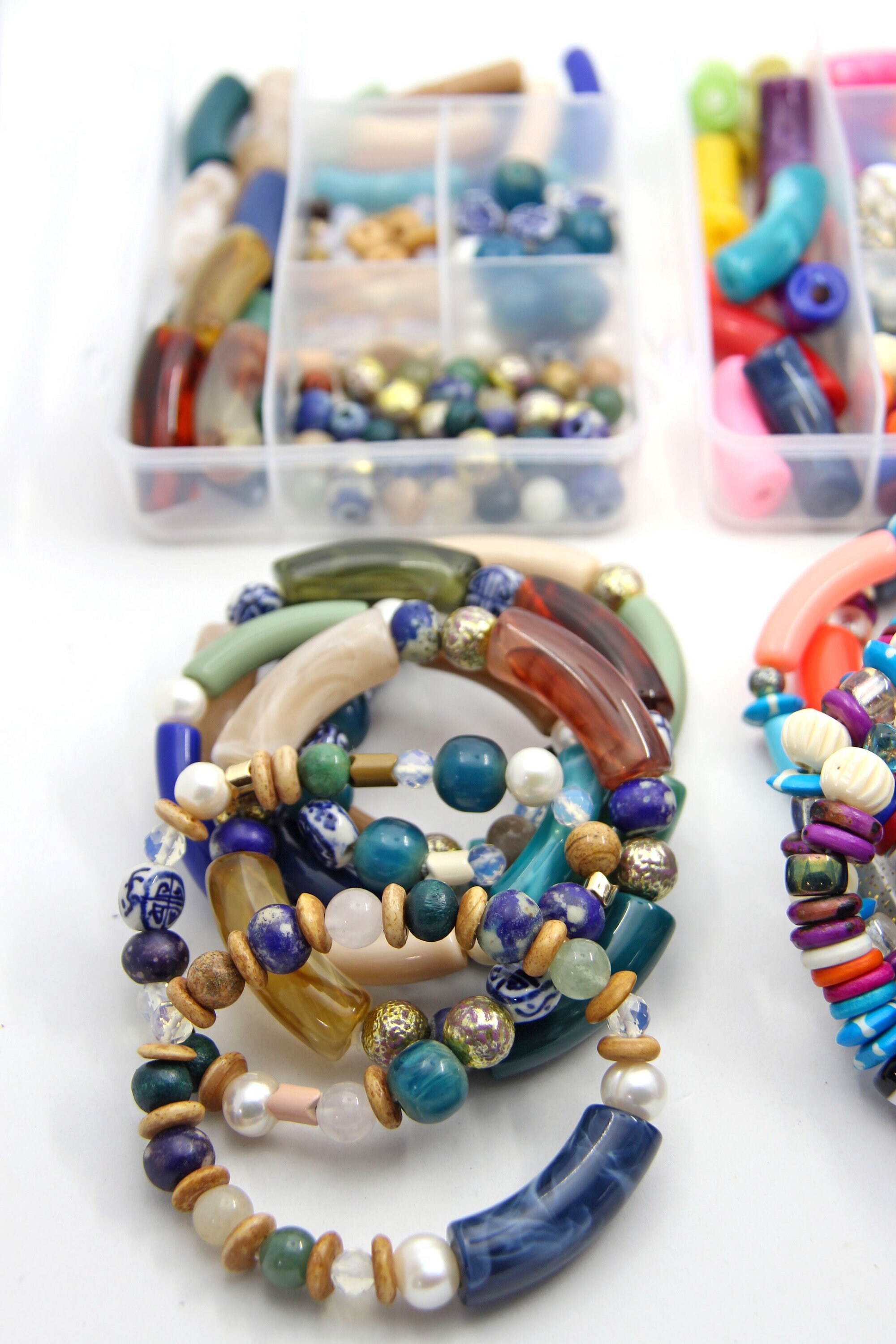 Deluxe Friendship Bracelet Kit: Bamboo Beads, Carved Beads, Czech Glass,  Make 18+ Beaded Friendship Bracelets