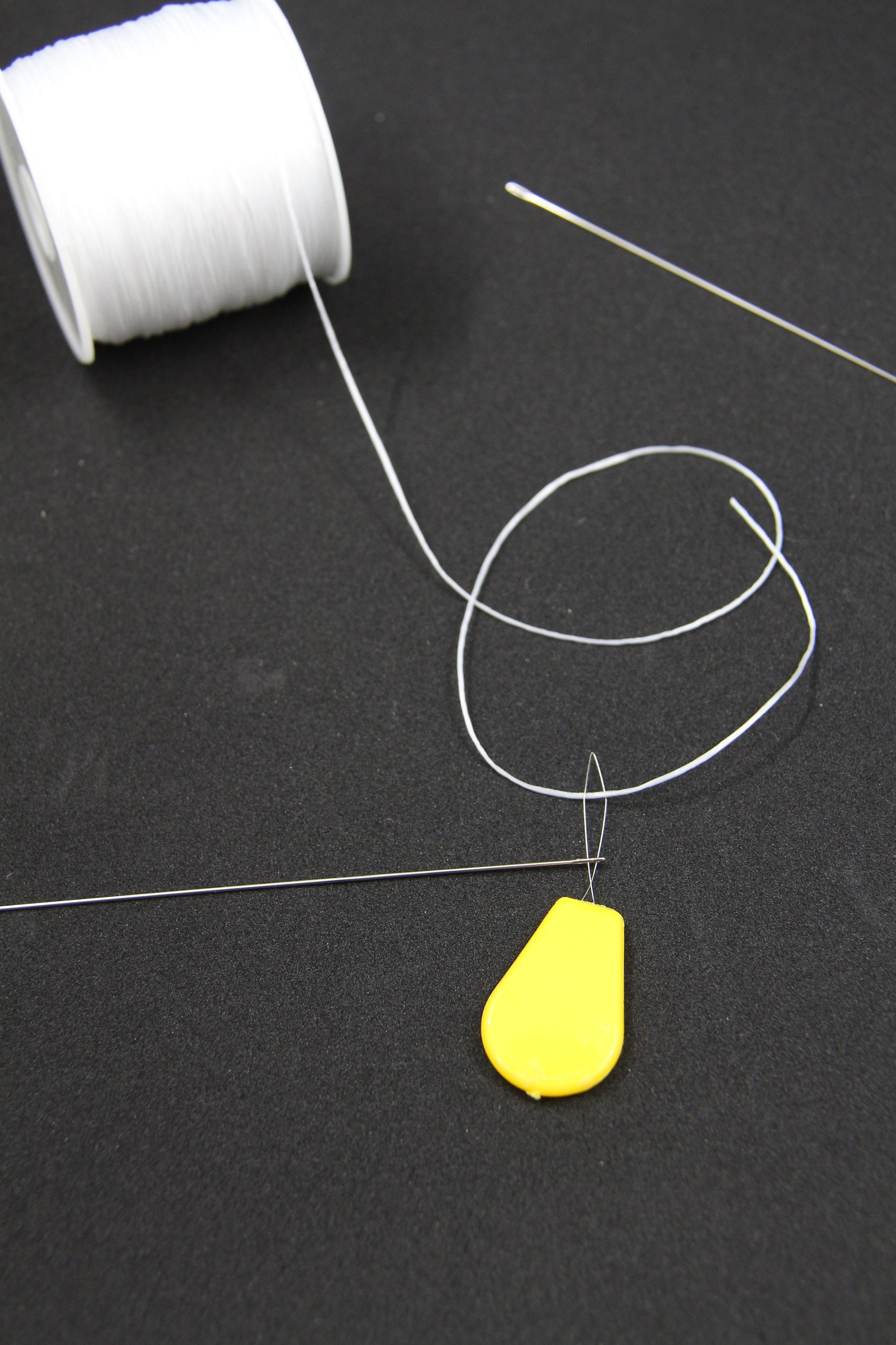 Elastic Spool, Beading Needles, Needle Threader, Beginners Kit, DIY ...