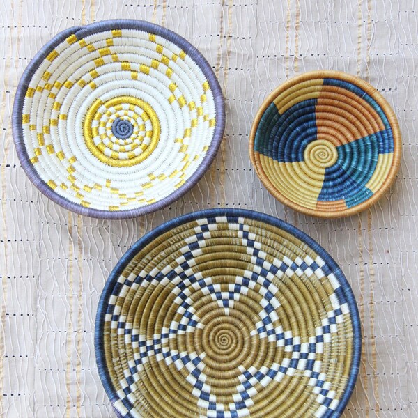 Woven Basket Wall Decor Etsy