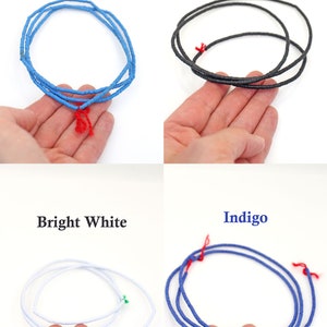 3mm Vinyl Record Beads: African Waist Beads, Authentic Ghanaian Heishi Ethnic Handmade Boho Spacers, Outer Banks Style, You Choose Colors bild 4