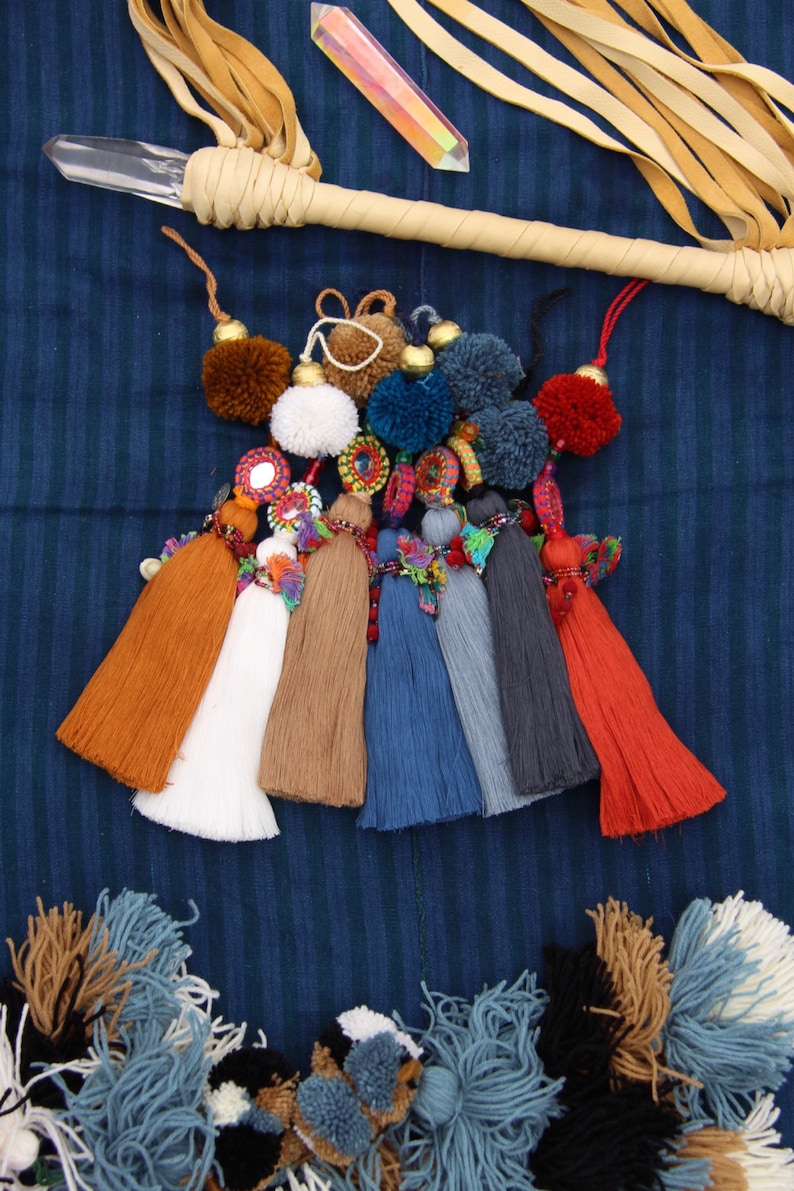 Mother/'s Day Gift Ideas Large Luxe Tassel Pom Pom Charms 10 Bag Purse Charm Ready to Ship Little Luxuries for Women Designer Quality