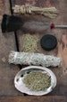 Smudge Kit with Sage, Feather, Cedar, Sweetgrass, Charcoal, Abalone Shell Ceremony, Meditation, Cleansing, Positive Energy, Beginner's Kit 