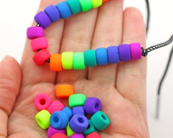 Pony Beads Multi colored Large Hole Bracelet Beads Beads For - Temu
