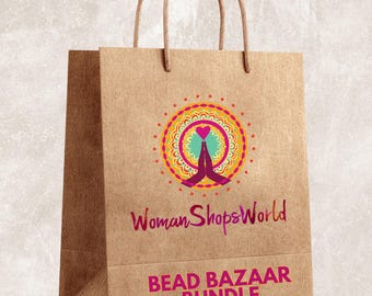Bead Bazaar Bundle, 1 Pound of Beads, Destash, Bead Assortment, Mystery Grab Bag, DIY Crafts, Beaded Jewelry Making