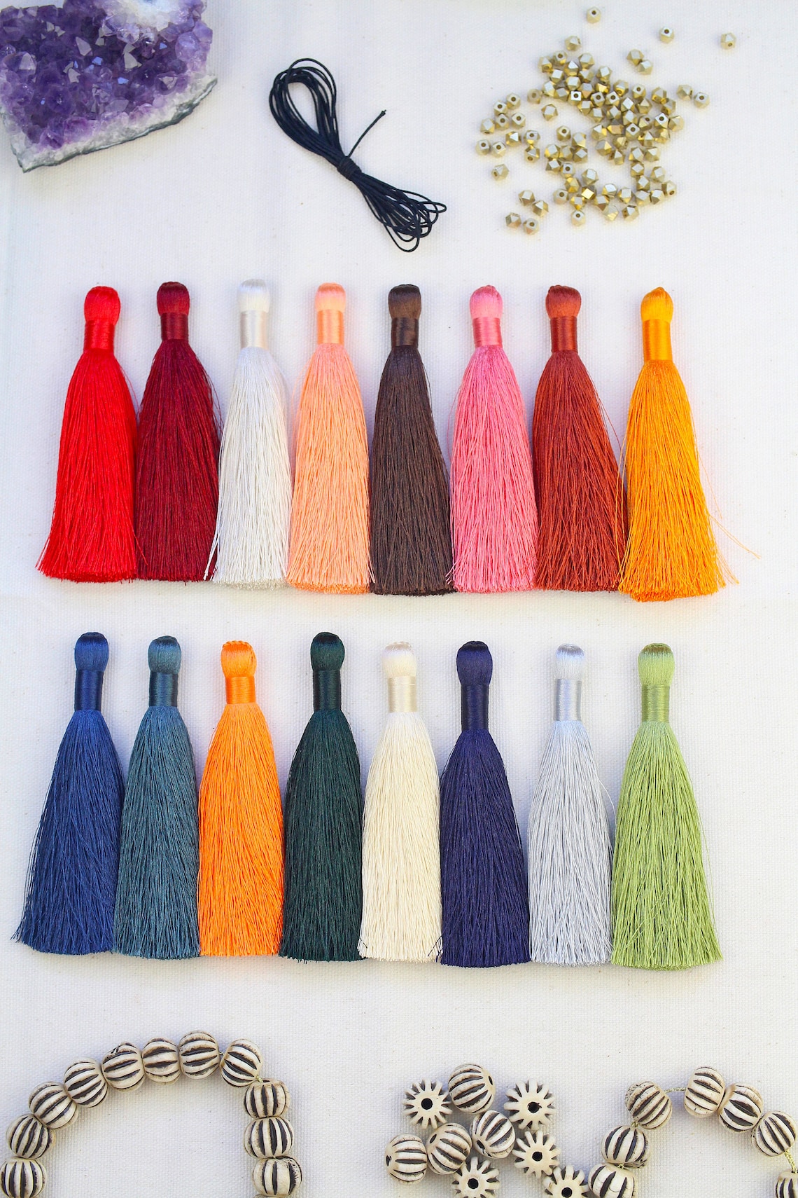 Silky Luxe Jewelry Making Tassels 3.5 Tassels for Etsy