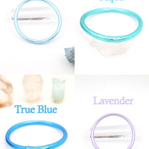 Authentic Buddhist Temple Bracelets in shades of blue and lavender