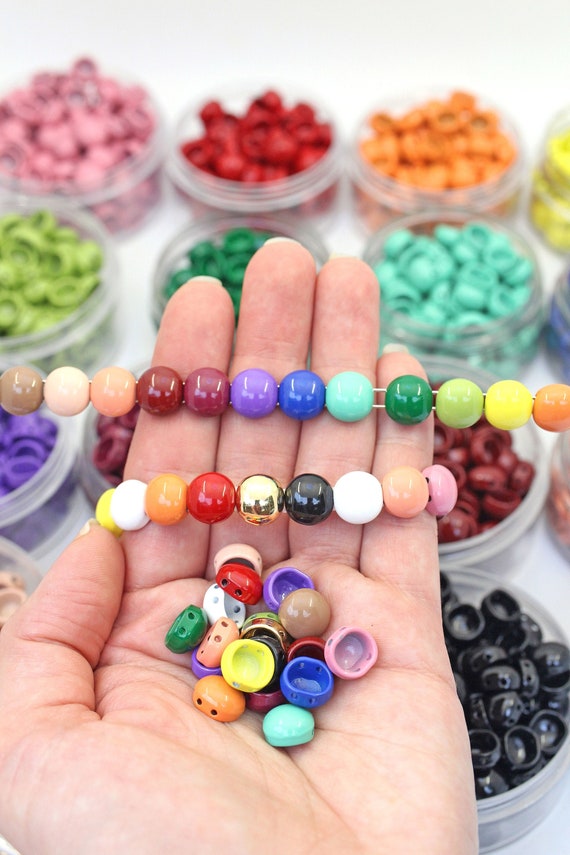 10 Pcs/Lot Glass Beads Bulk 15MM for Jewelry Making Women Bracelets  Pendants Necklaces Hair Bead