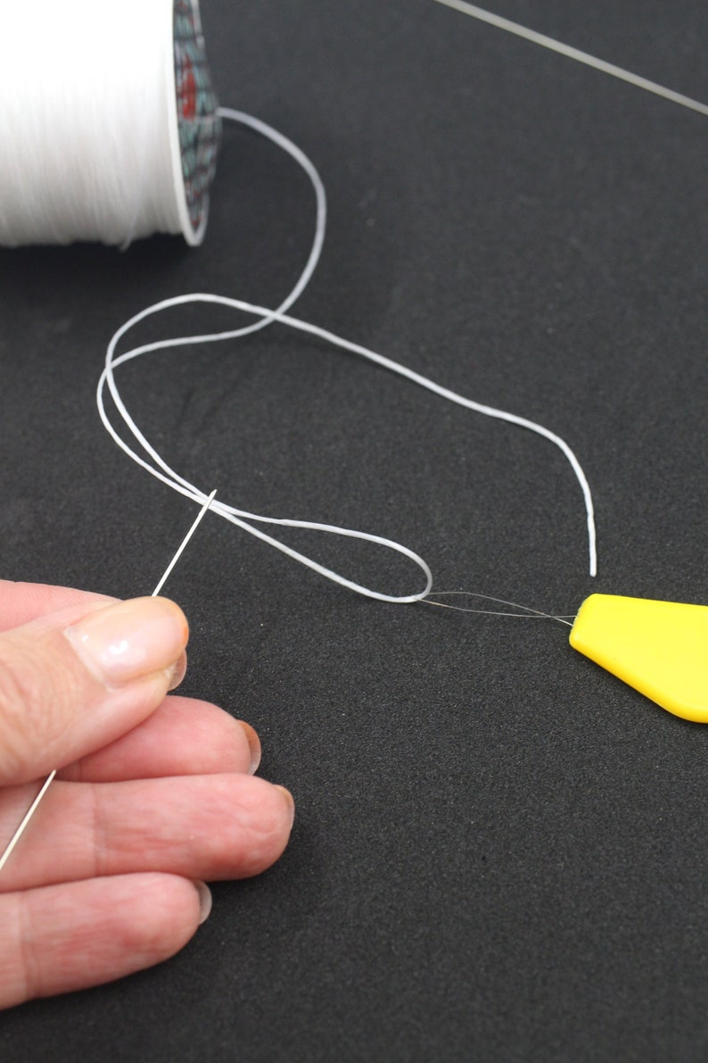 Elastic Long Beading Needles & Needle Threader for Enamel Etsy