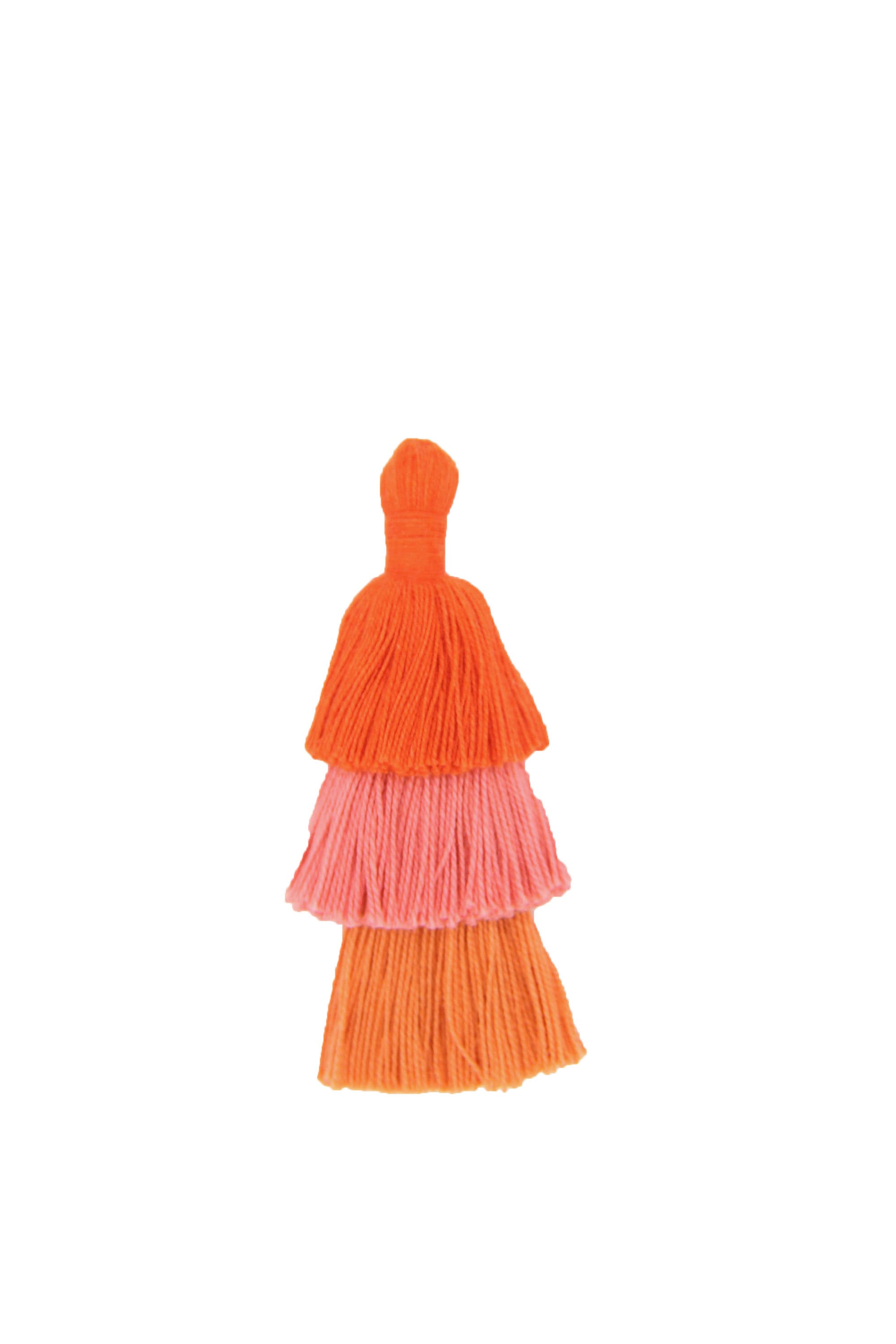 SC003 2Pcs Tiered Tassels,Triple Fringe Jewelry Pendants,Ombre Tassels