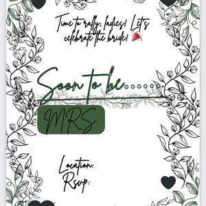 Bridal party invite