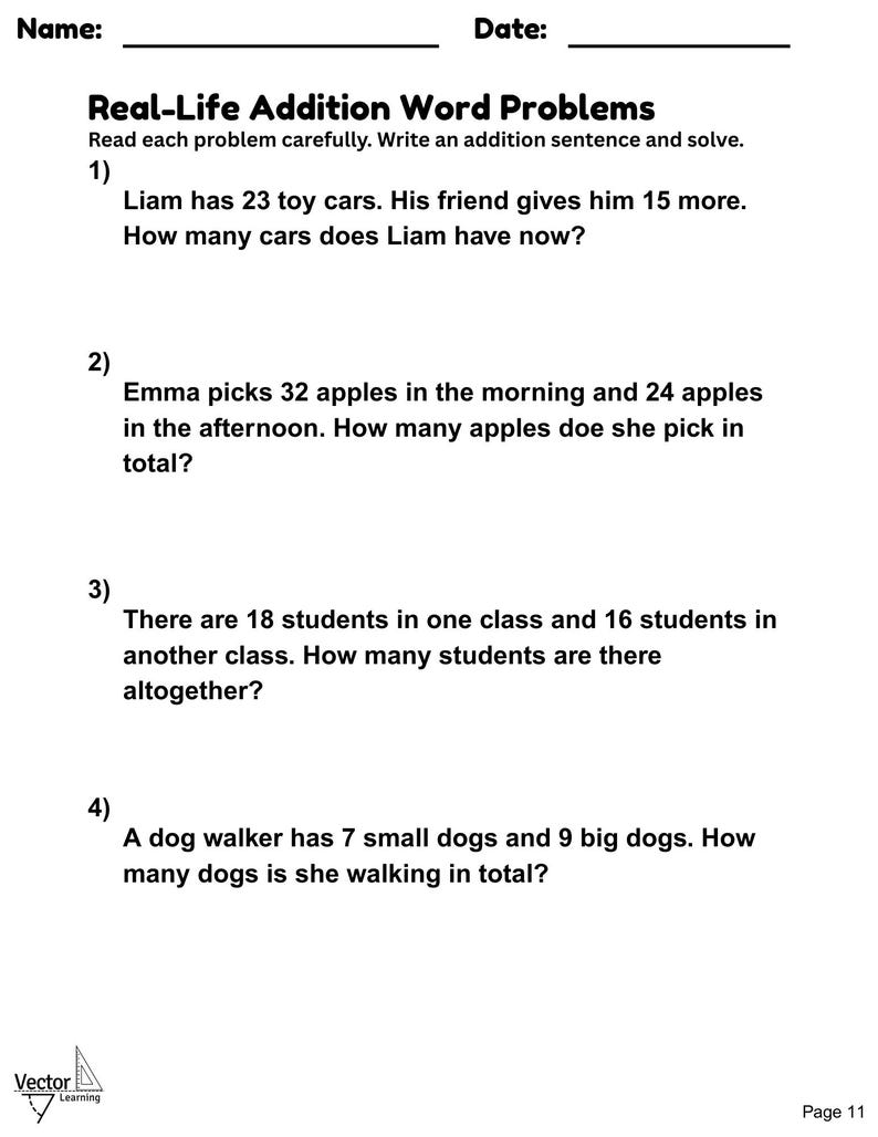 Addition Worksheet Bundle | Printable Math Facts & Adding Practice ...