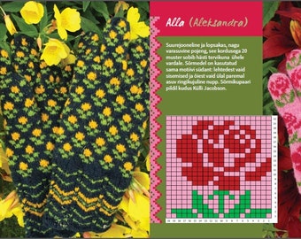 Fiori siberiani: un libro di 16 motivi floreali IN ESTONE