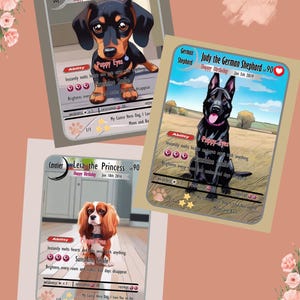 Personalized Anime Dog Portrait Poster | Custom Pokemon-Style Pet Art Gift for Dog Lovers