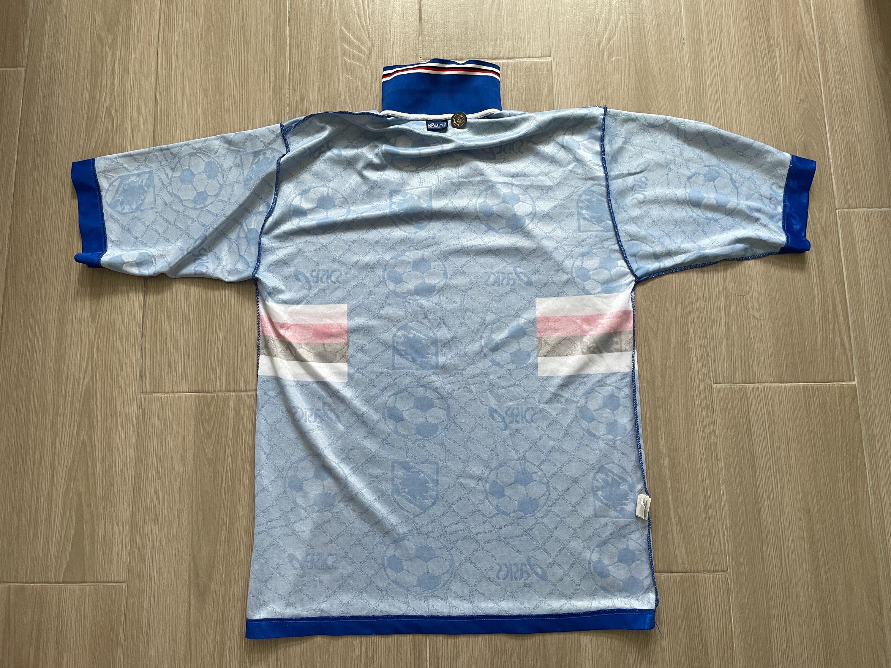 1995-96 Sampdoria Home Jersey | Asics Vintage Football Shirt |size