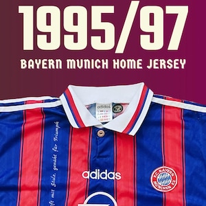 Bayern Munich 1995–1997 Home Jersey – Adidas Vintage Football Shirt – Klinsmann Era – Size M