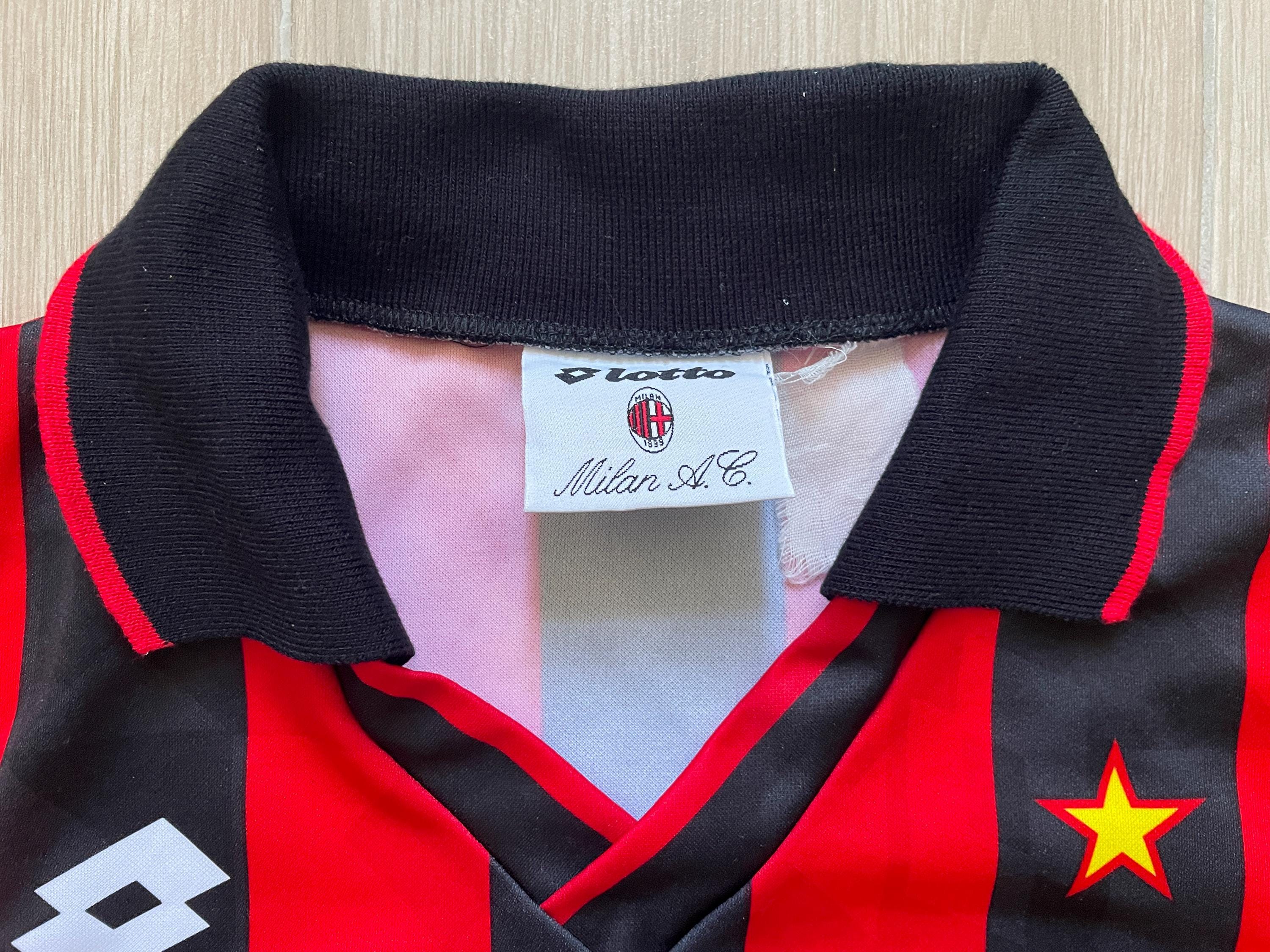 1994–1995 AC Milan Home Shirt Lotto Vintage Size L - Etsy