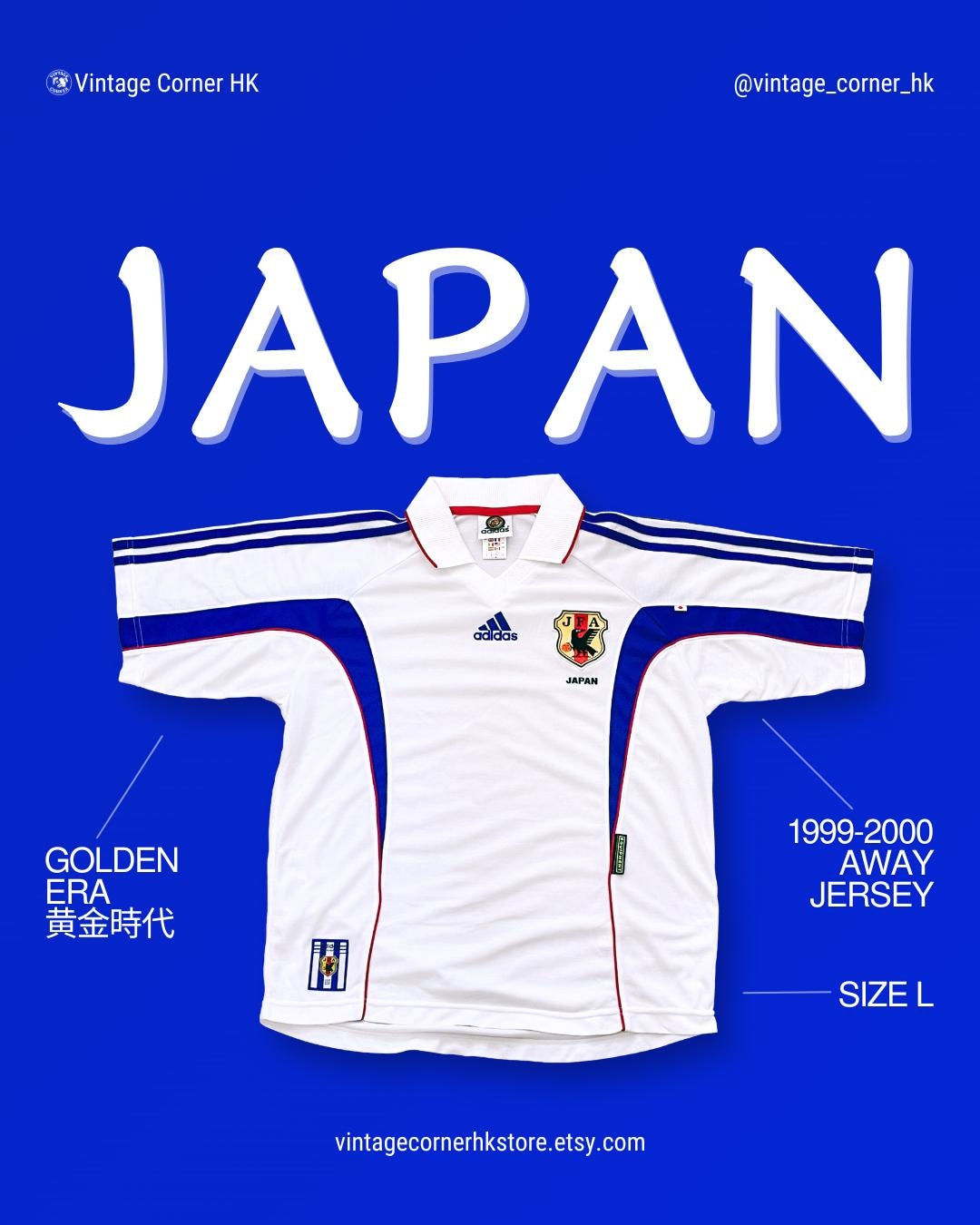 1999–2000 Japan Away Shirt Adidas Vintage Size L - Etsy Israel